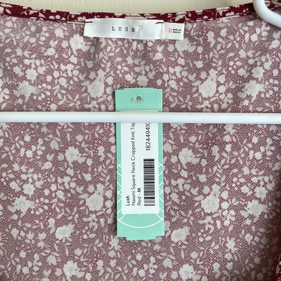 NWT Stitch Fix LUSH Floral Crop Top - Picture 2 of 6